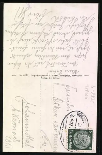 AK Triesdorf, Kreisacker-Bauschule, Gasthaus zum Adler