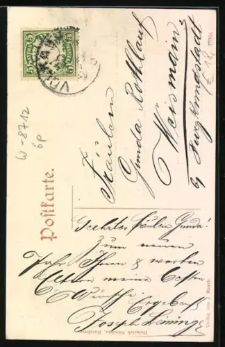 AK Volkach, Obere Hauptstrasse mit Torturm, Oberes Tor