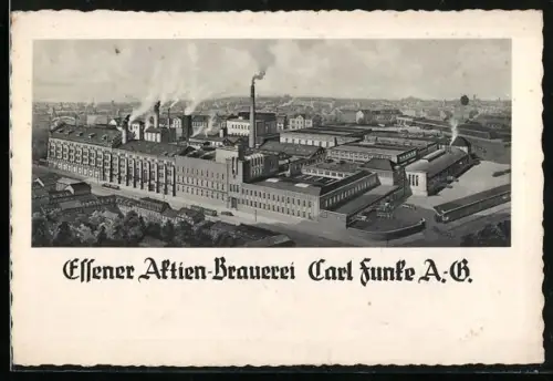 Künstler-AK Essen, Essener Aktien-Brauerei Carl Funke AG