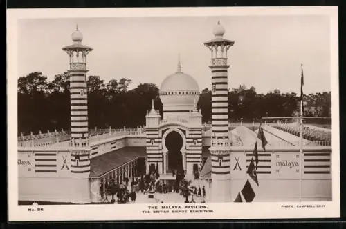 AK London, The British Empire Exhibition, The Malaya Pavilion
