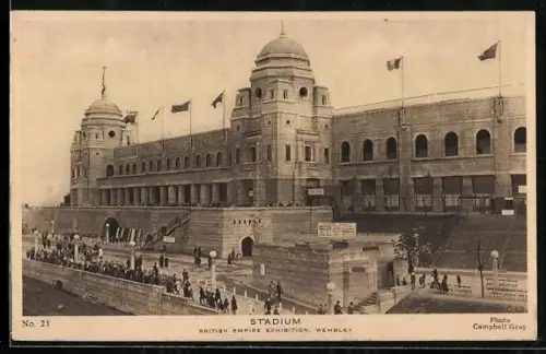 AK Wembley, British Empire Exhibition 1924, Stadium