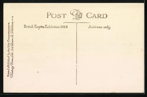 AK London, British Empire Exhibition 1924, H. M. Governement Building