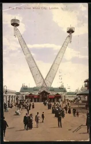 AK London, Great White City, Flip Flap, Ausstellung