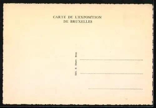 AK Bruxelles, Exposition 1935, Vue d`ensemble des Grands Palais
