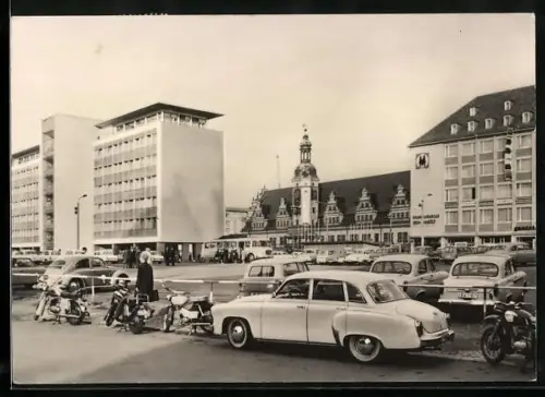 AK Leipzig, Leipziger Messe 1968, Altes Rathaus