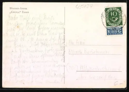 AK Essen, Gruga, Blumen-Arena