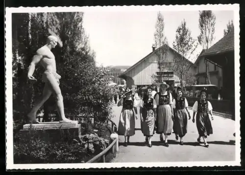AK Zürich, Schweizerische Landes-Ausstellung 1939, Partie im Dörfli