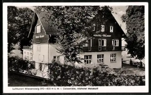 AK Wiesensteig i. Gaisentäle, Albhotel Malakoff
