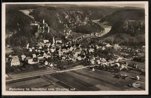 AK Kipfenberg im Altmühltal, Ortsansicht vom Flugzeug aus