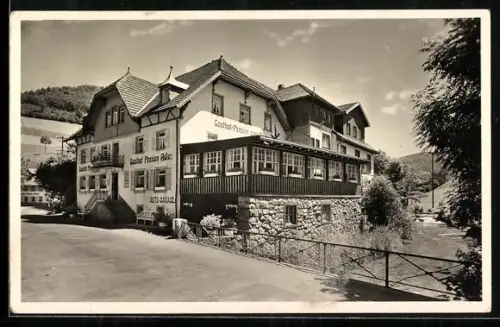AK Oberprechtal /Schwarzwald, Gasthof-Pension Adler, Besitzer Fritz Pleuler