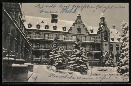 AK Freiburg i. B., Diakonissenhaus im Winter