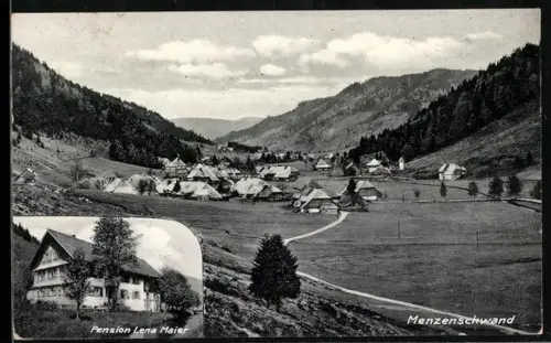 AK Menzenschwand, Ortsansicht, Pension Lena Maier