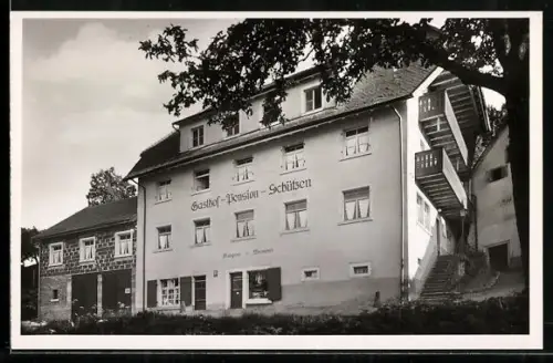 AK Oberprechtal /Schwarzwald, Gasthof-Pension Schützen, Bes. Hch. Stehlin