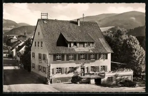AK Kirchzarten /Schwarzwald, Gasthaus und Pension zum Hirschen