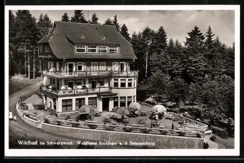 AK Wildbad im Schwarzwald, Waldhotel Riexinger auf dem Sommerberg