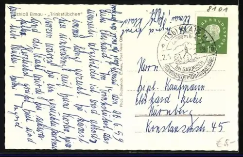 AK Elmau, Schloss Elmau, TrinkstübchenInnenansicht