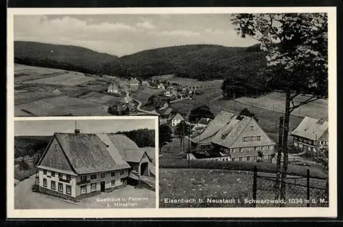 AK Eisenbach b. Neustadt, Gasthaus u. Pension z. Hirschen, Ortsansicht