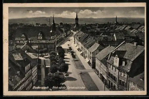 AK Duderstadt, Blick von der Cyriakuskirche