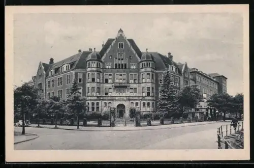 AK Münster /Westf., Hufferstift, Ansicht von der Strasse