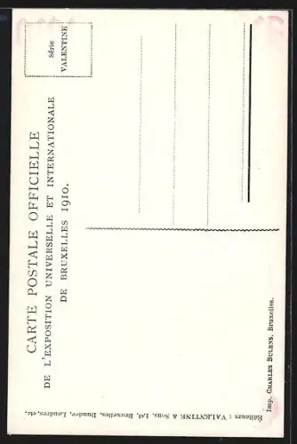 AK Bruxelles, Exposition Universelle Internationale 1910, Glockenturm