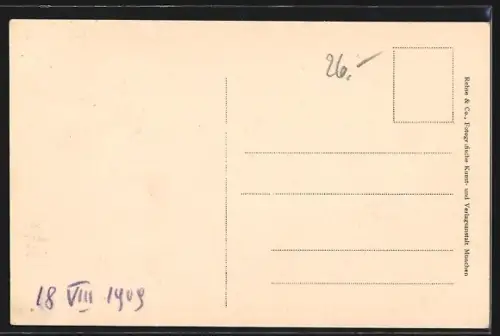 AK München, Japan und Ost-Asien in der Kunst 1909, Ausstellungshalle Innenansicht