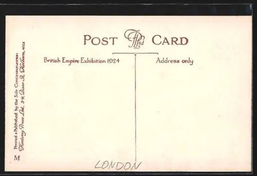 AK Wembley, British Exhibition 1924, The Palace of Engineering