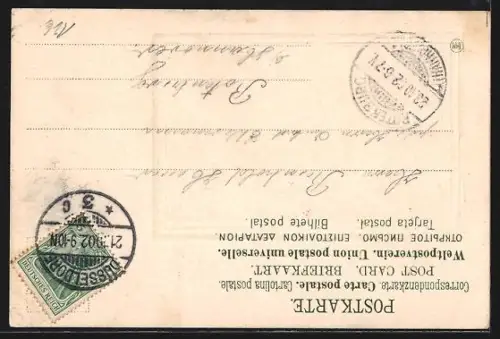 AK Düsseldorf, Düsseldorfer Ausstellung 1902, Festhalle