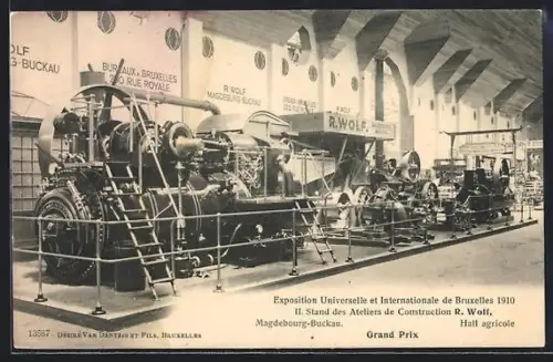 AK Bruxelles, Exposition Universelle et Internationale 1910, Hall agricole, Grand Prix