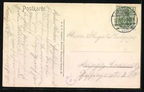 AK Berlin-Wannsee, Schloss, Segelboote auf dem See