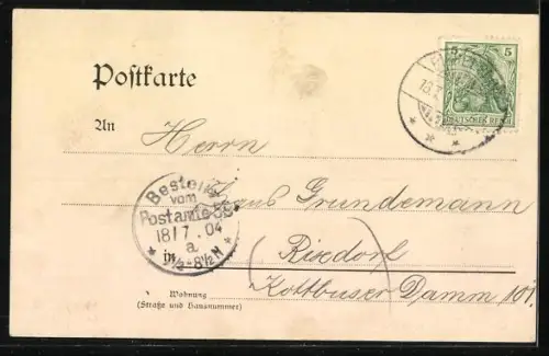 AK Berlin-Grunewald, Schildhorn, Waldpartie am Denkmal