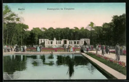 AK Berlin, Rosengarten im Tiergarten