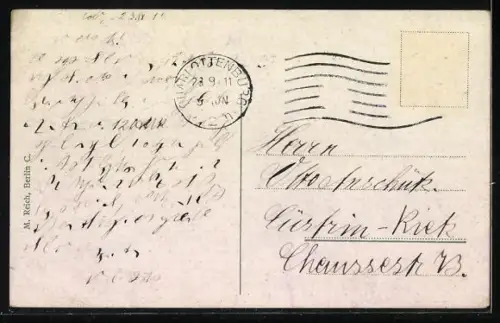 AK Berlin-Tiergarten, Siegesallee, Parkanlage mit Denkmälern