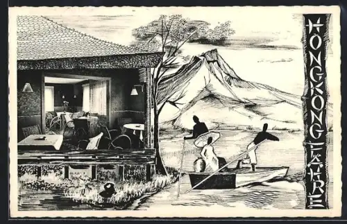 AK Westerland /Sylt, Restaurant Hongkong-Fähre, Tingleffweg 2, Passepartout