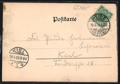 AK Heide /Holstein, Teilansicht mit Strasse aus der Vogelschau