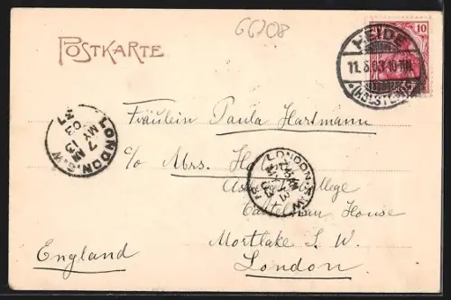 AK Heide i. H., Süden am Markt mit Kirche