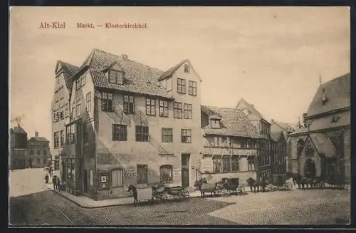 AK Kiel, Alt-Kiel, Markt, Klosterkirchhof