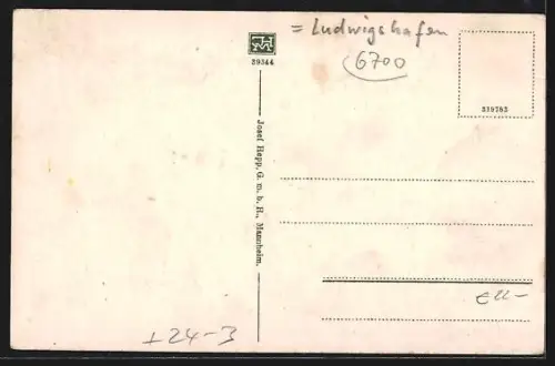 AK Oppau / Pfalz, zerstörte Strassenpartie und zerstörte Wohnhäuser nach der Explosion vom 21. September 1921