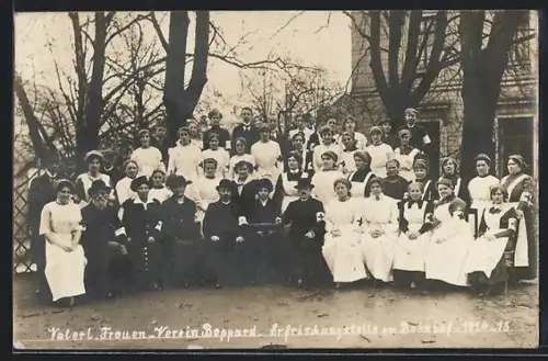 AK Boppard, Vaterl. Frauen-Verein, Erfrischungshalle am Bahnhof 1914-15