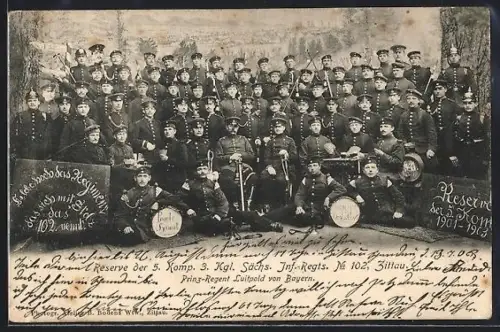 AK Zittau, Reserve der 5. Komp. 3. Kgl. Sächs. Inf.-Regts. No 102