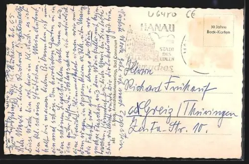 AK Klein-Auheim am Main, Kirche, Hauptstrasse, Ortsansichten