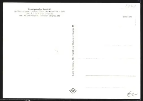 AK Falshöft /Ostsee, Strandpension Falshöft, Inh. G. Weinmann