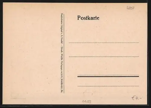 Künstler-AK Oberprechtal, Kirche