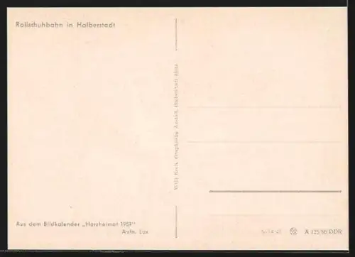 AK Halberstadt, Rollschuhbahn
