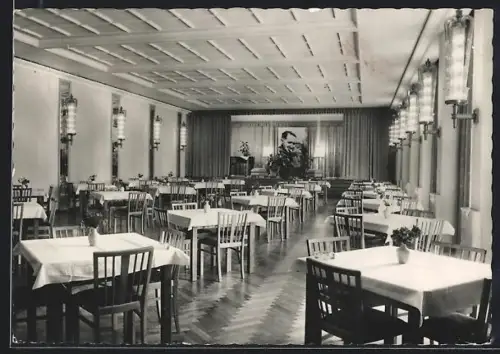 AK Berlin-Schmöckwitz, FDGB-Erholungsheim Bertolt Brecht, Speisesaal