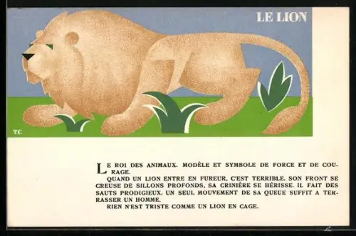 AK Löwe im Grünen