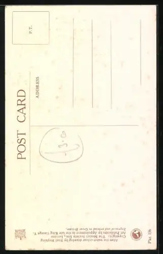 Künstler-AK She loves me,..., Maus auf Margeritenblüte