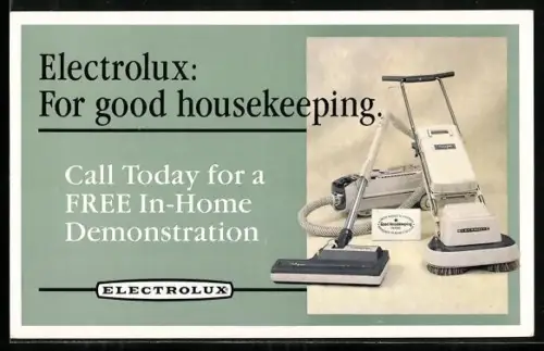 AK Reklame für Staubsauger von Electrolux