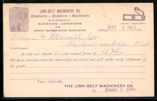 AK Reklame, Elevators, Conveyors and Power Transmission Machinery, Link-Belt Machinery Co.