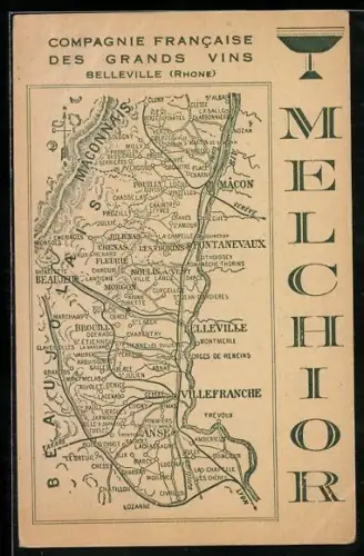 AK Belleville /Rhone, Compagnie Francaisae des grands vins