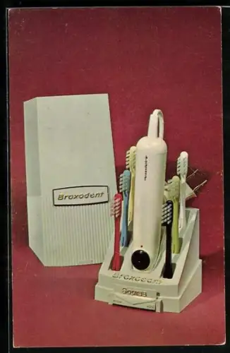 AK Reklame für Zahnbürsten von Broxodent